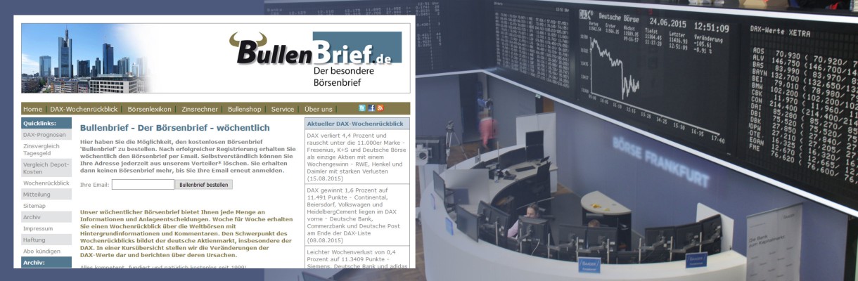 Bullenbrief.de - Der kostenlose Börsenbrief per Email